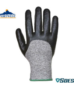 Résistance à la coupure de niveau 5, ce gant de la marque PortWest a un bon grip dans les milieux gras, la mousse de nitrile
