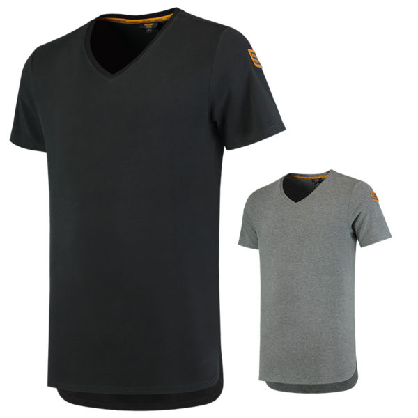 T-shirt Premium en Jersey Col en V